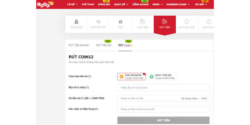 rút coin lode88