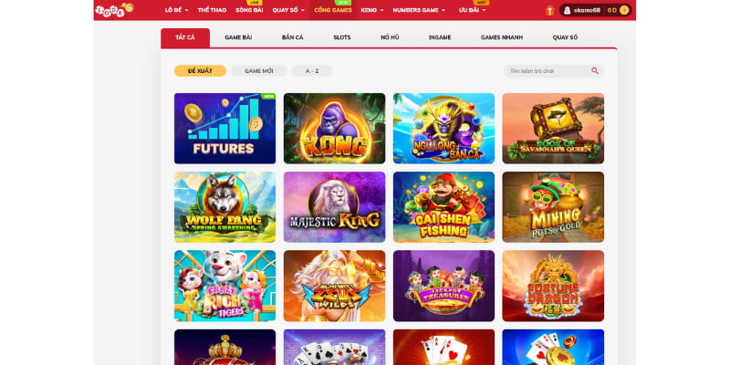 cổng game đa dạng lode88